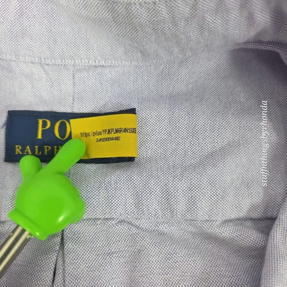 Polo Ralph Lauren Light Purple Short Sleeve Button Down Shirt Mens Sz 2X -‎ EUC